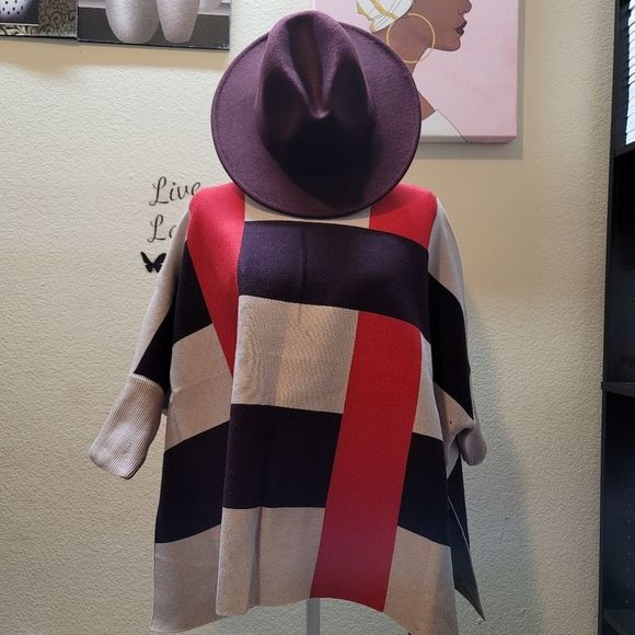 Stylish Soft Cozy Poncho - Picture 15 of 17